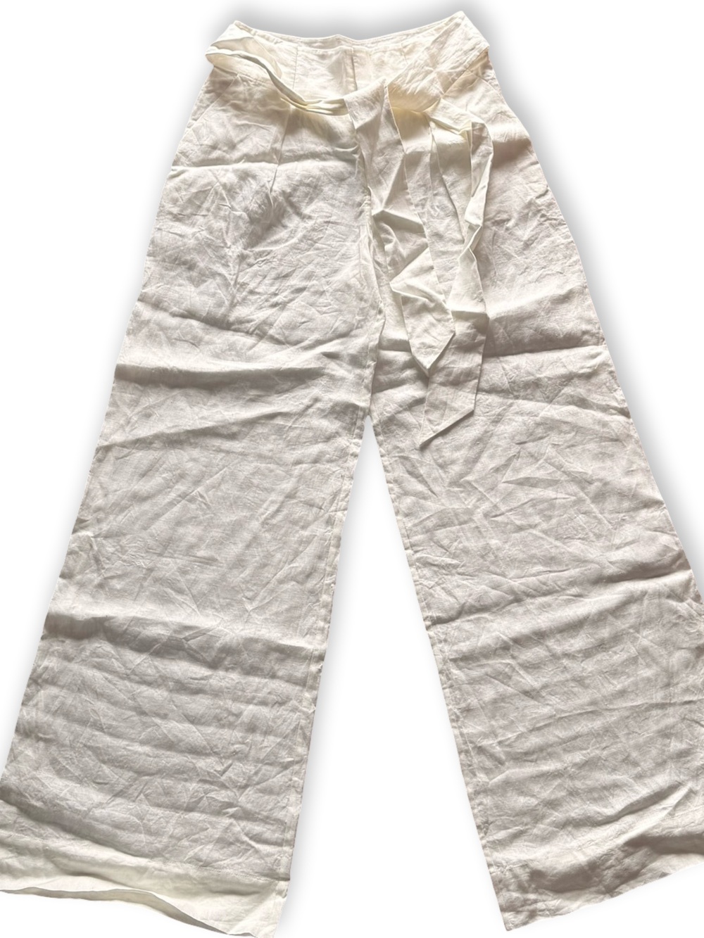L'Academie Comilly Wide-Leg Pants in Ivory - Picture 3 of 6
